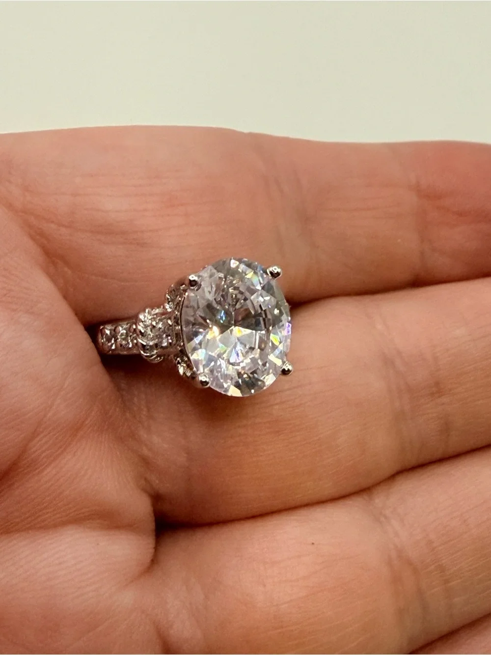 New Designer Sterling Silver‎ Cocktail Ring size 7